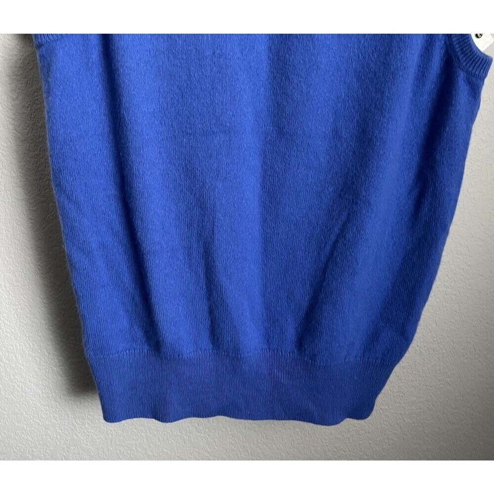 Lord’s by McGeorge of Dumfries Men's Pure Cashmere Sweater Vest Scotland - Blue - Picture 7 of 7